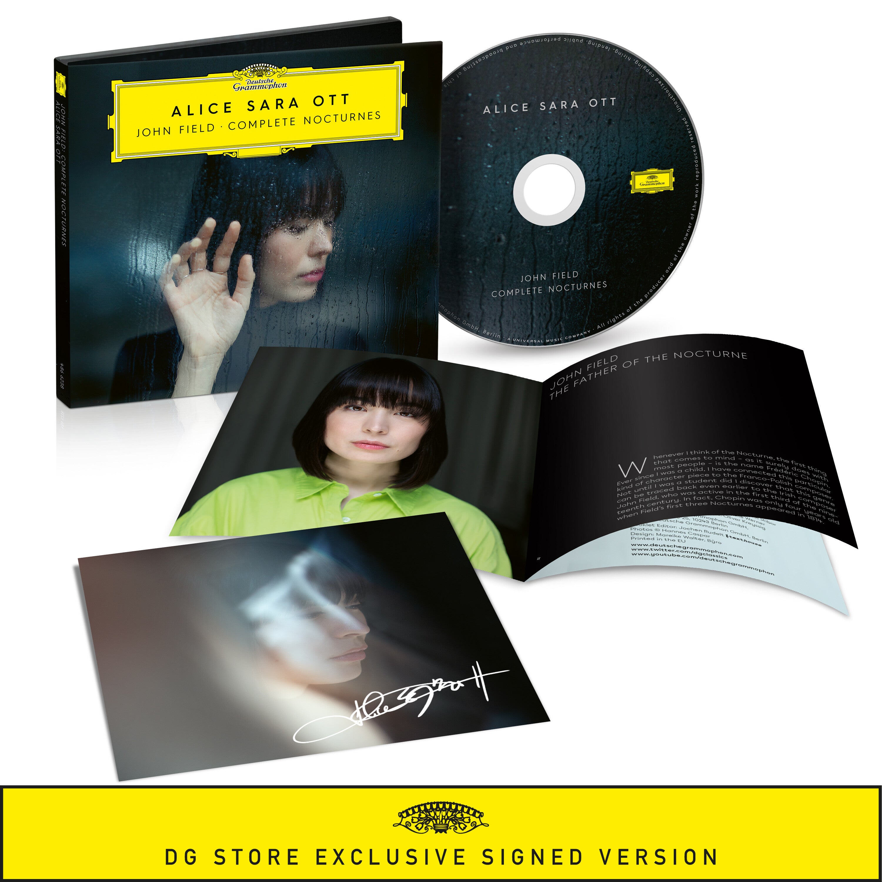 Alice Sara Ott John Field: Complete Nocturnes CD + Signierte Art Card 390868