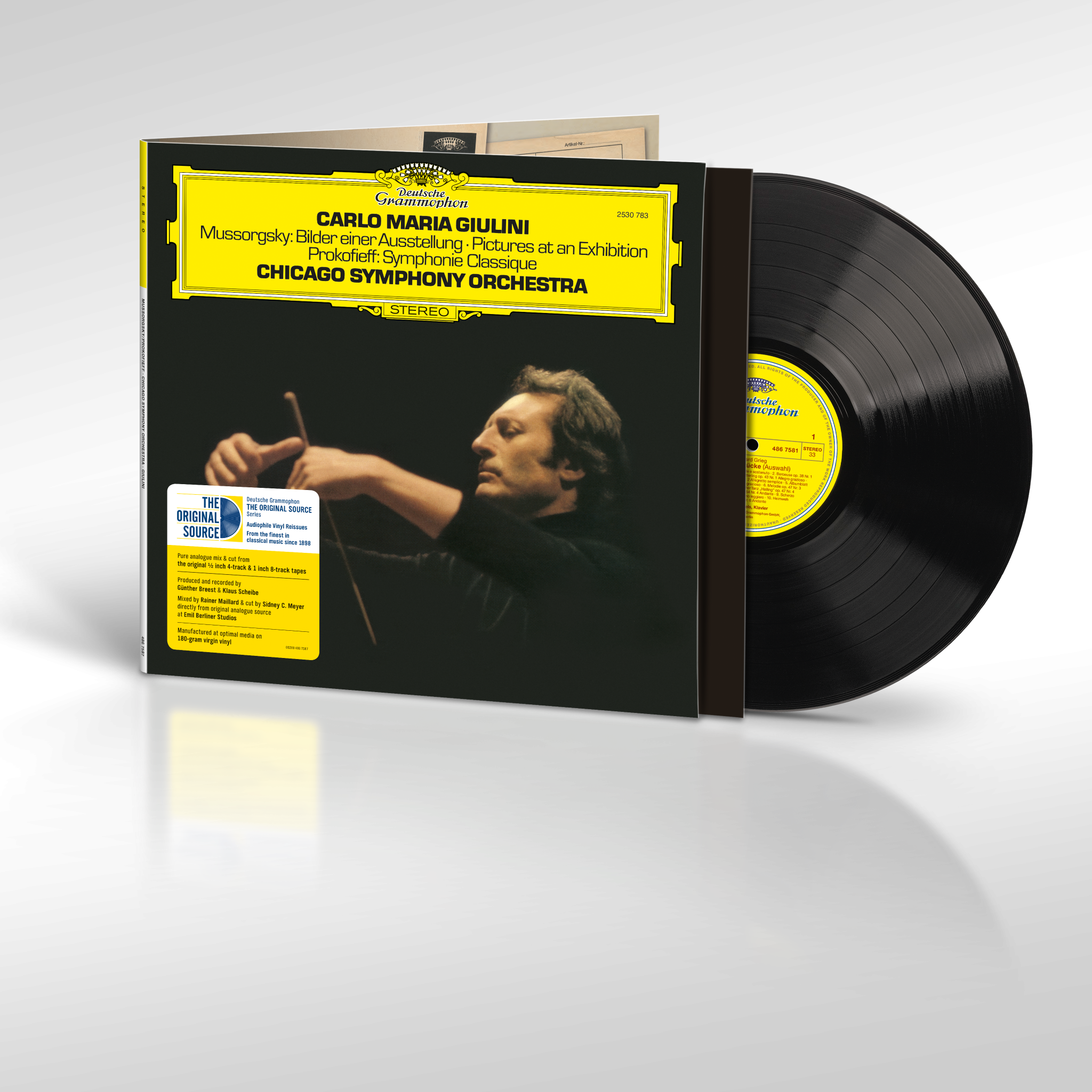 Carlo Maria Giulini Mussorgsky: Pictures At An Exhibition / Prokofiev: Symphony No. 1 in D Major, Op. 25 "Classical Symphony" Original Source Vinyl 420214