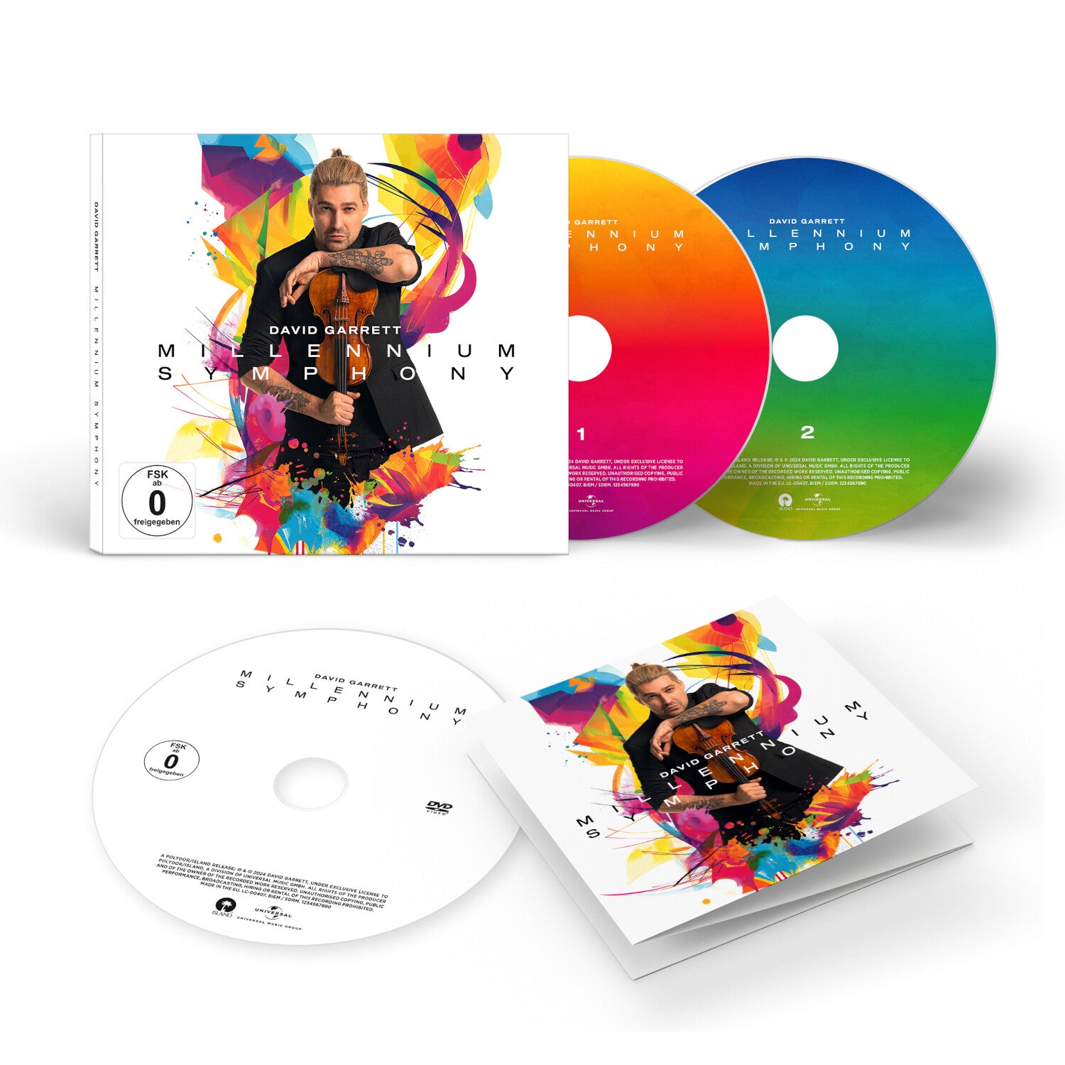 David Garrett Millennium Symphony 2 CD + DVD im Digipak 382454