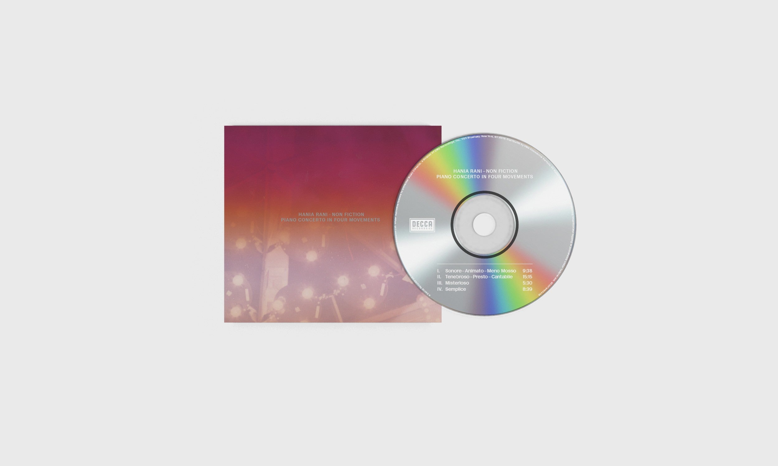 Hania Rani Non Fiction - Piano Concerto in Four Movements CD 422274