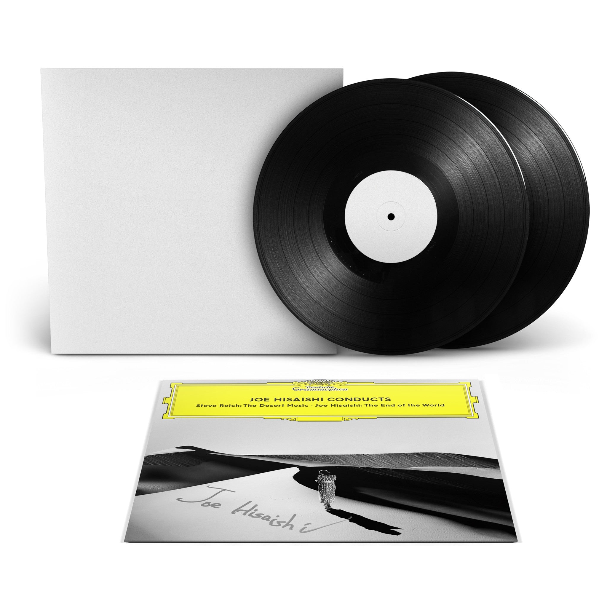 Joe Hisaishi Joe Hisaishi Conducts | Steve Reich & Joe Hisaishi 2LP White Label + Signierte Covercard 413578