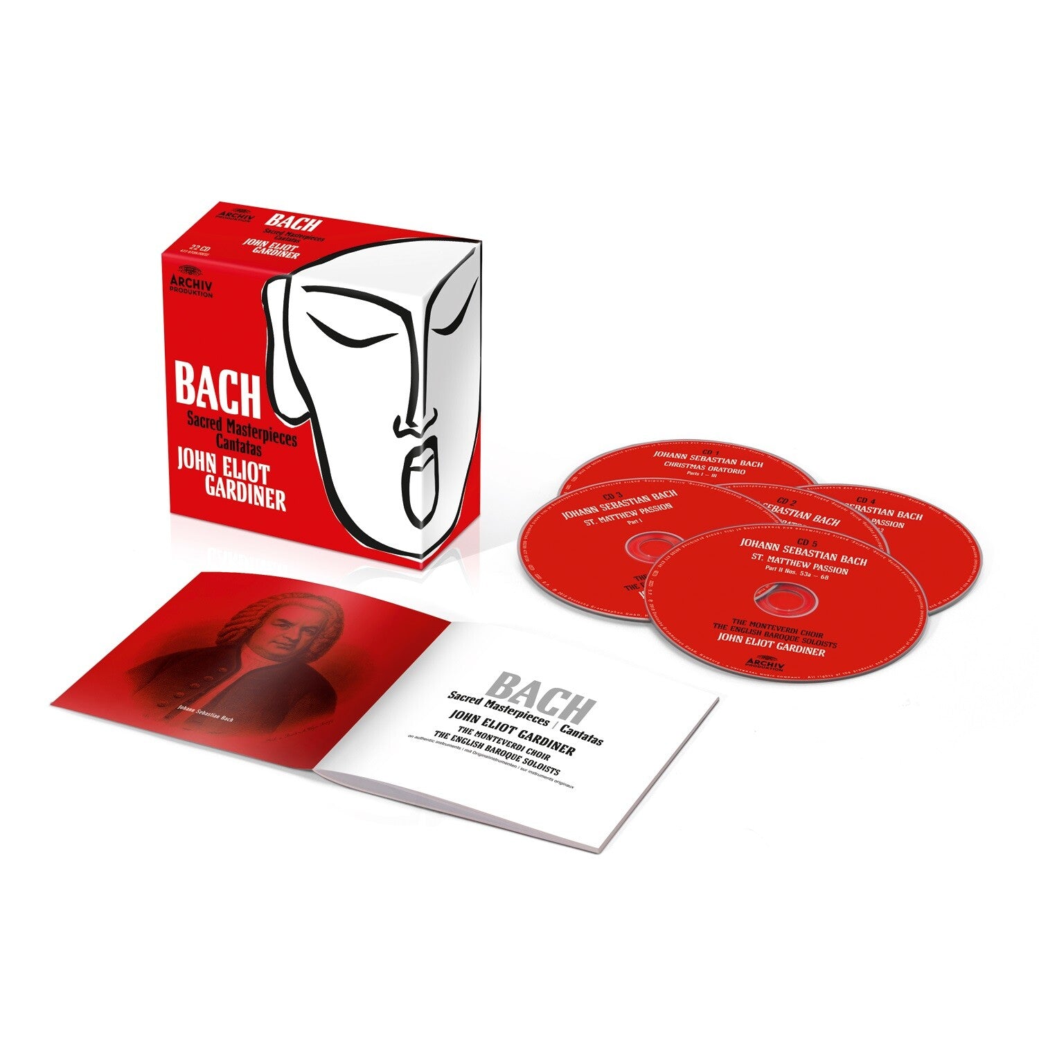 John Eliot Gardiner BACH Sacred Masterpieces & Cantatas 22 CD Box 290054