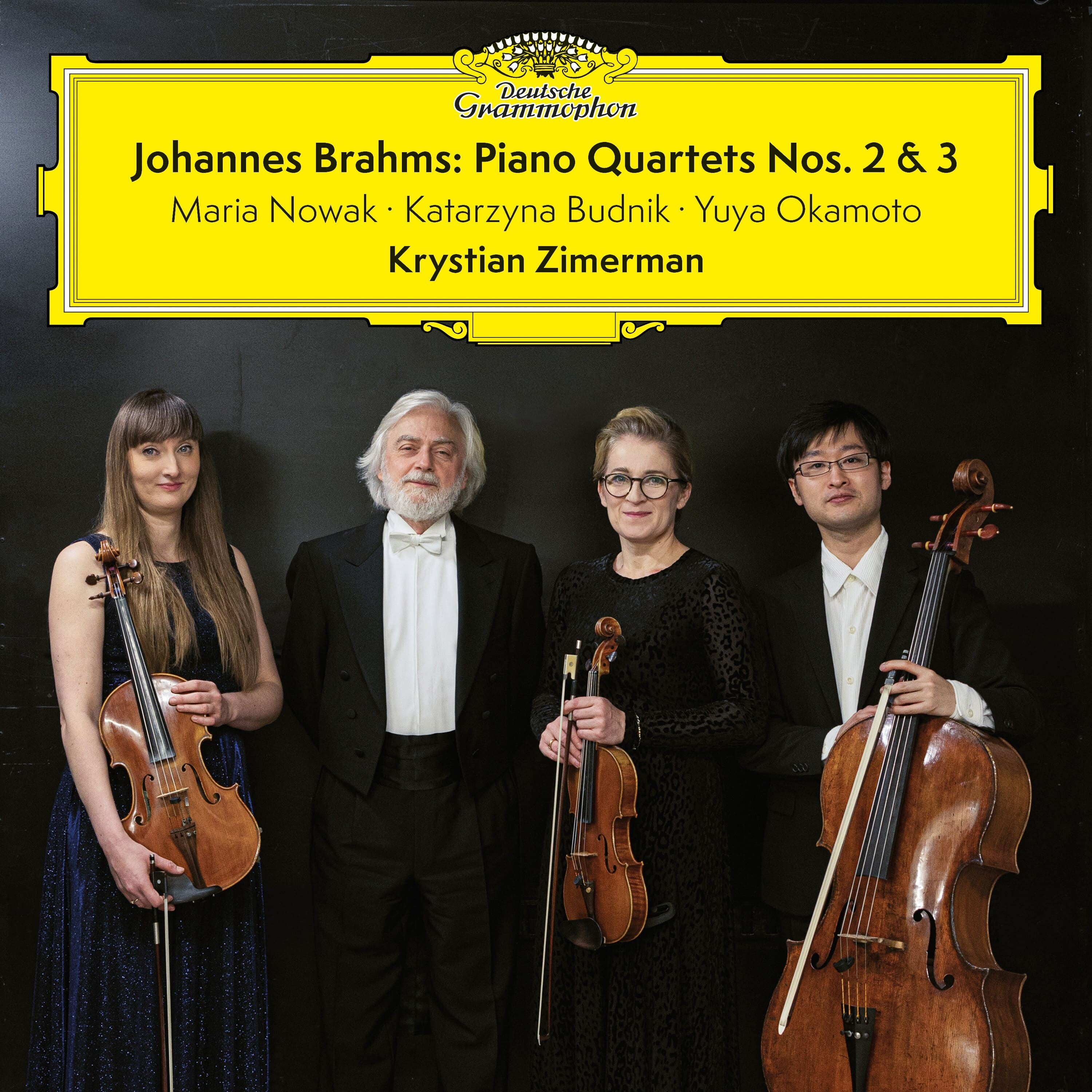 Krystian Zimerman Johannes Brahms: Piano Quartets Nos. 2 & 3 2LP White Label Set + Covercard 393210