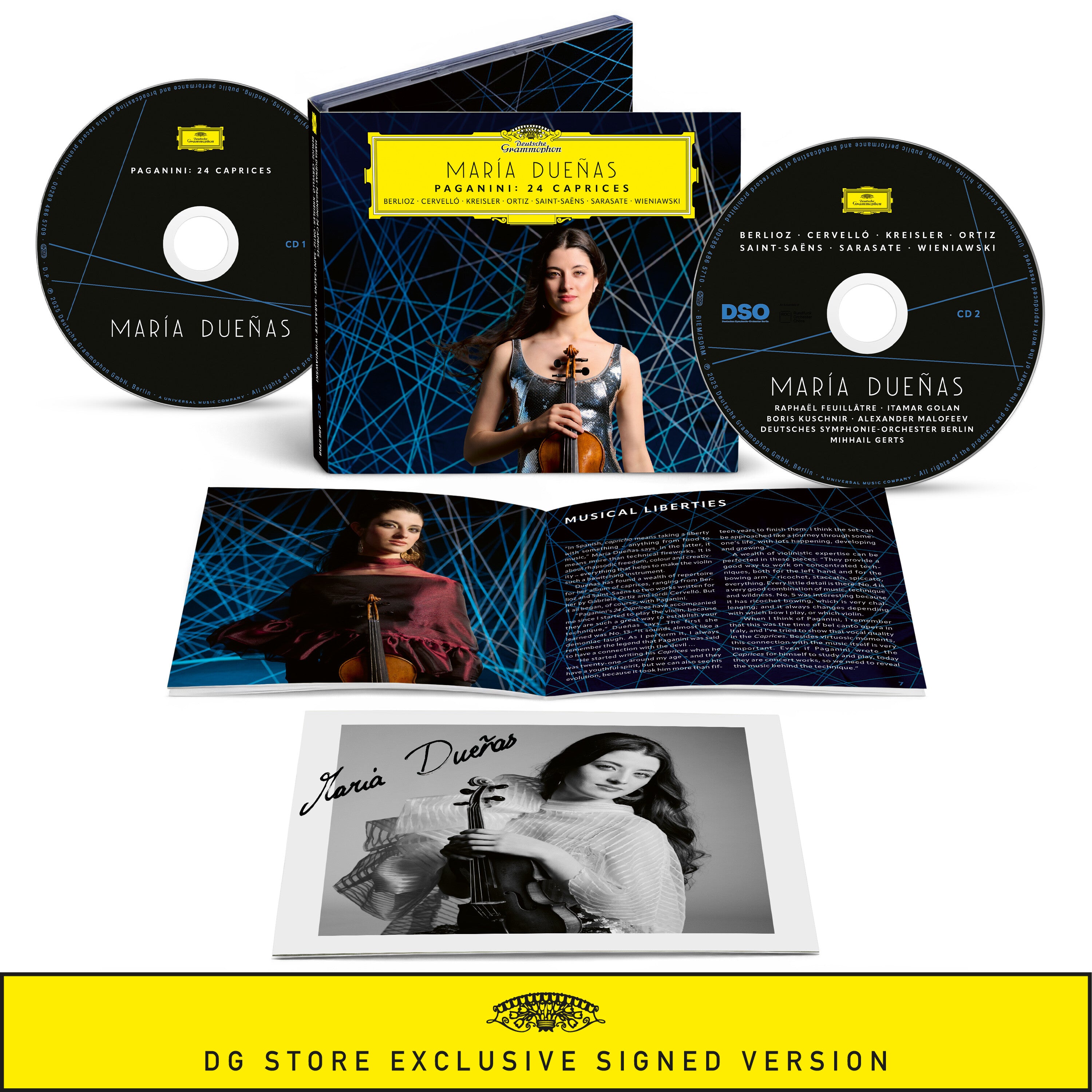 María Dueñas Paganini: 24 Caprices Limitierte 2CD + Signierte Art Card 382670