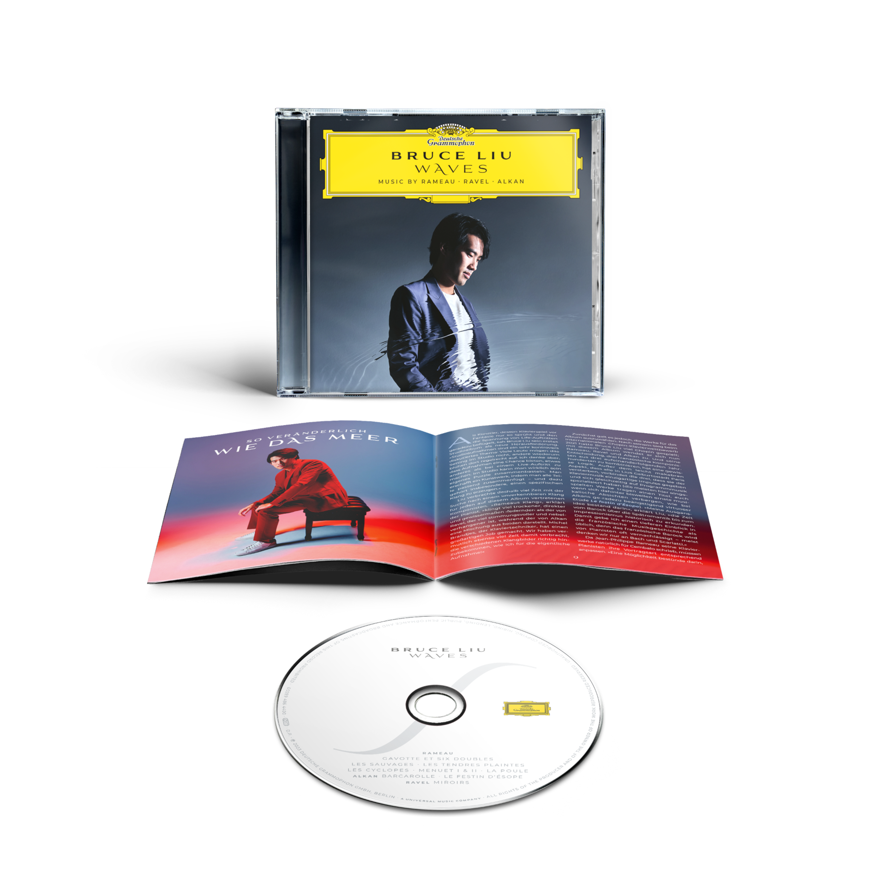 Deutsche Grammophon - Der offizielle Shop - Waves: Music by Rameau, Ravel,  Alkan - Bruce Liu - CD