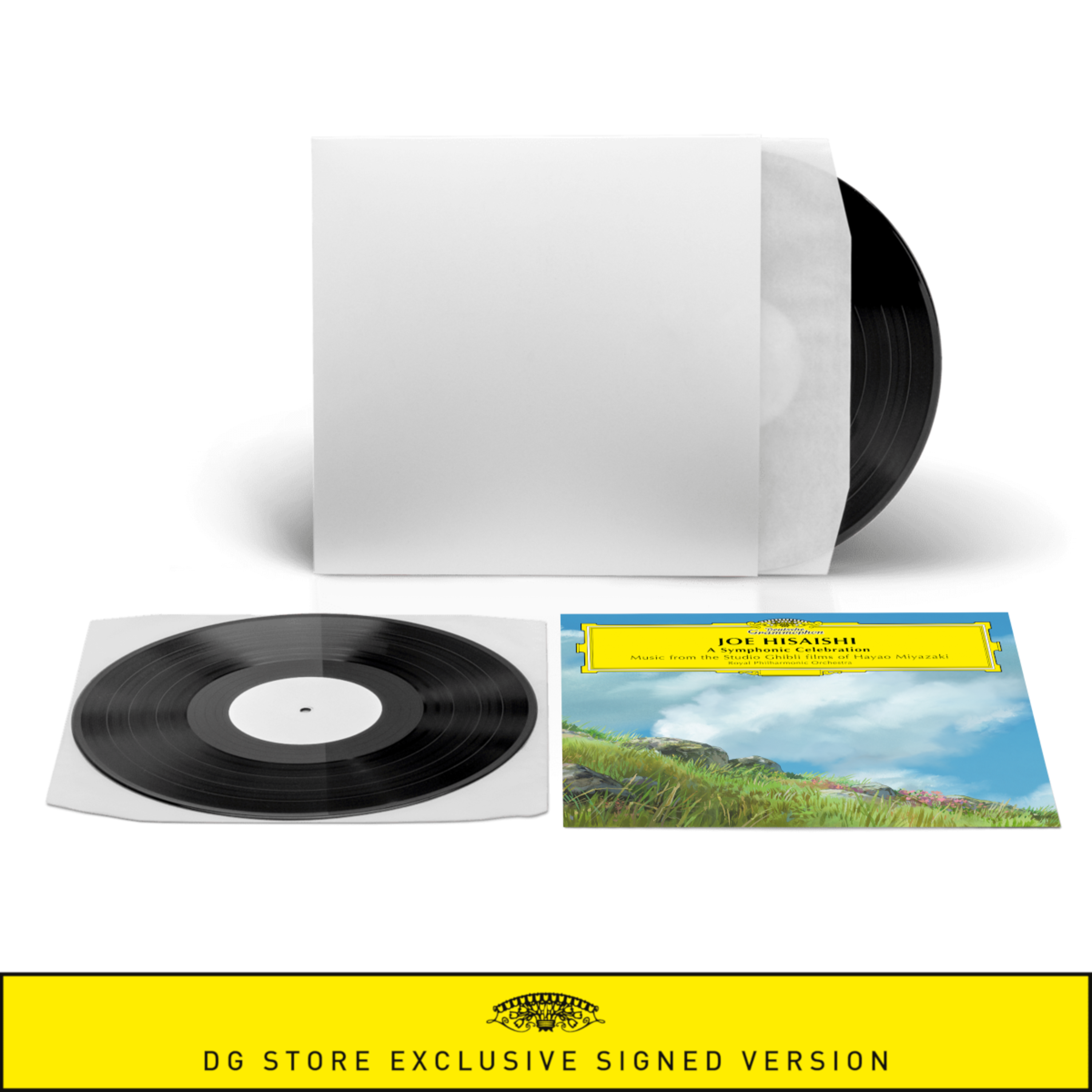 Deutsche Grammophon - Der offizielle Shop - A Symphonic Celebration - Joe  Hisaishi - Limited Signed Numbered 2 Vinyl White Label + Art Card