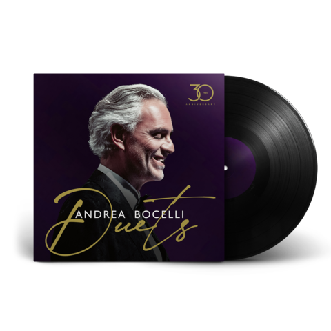 Duets - 30th Anniversary by Andrea Bocelli - LP + Signed Art Card - shop now at Deutsche Grammophon store