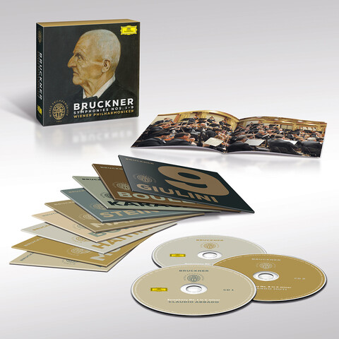 Bruckner: Sinfonien Nr. 1 - 9 von Wiener Philharmoniker, Abbado, von Karajan, Muti - 9CD Box jetzt im Deutsche Grammophon Store