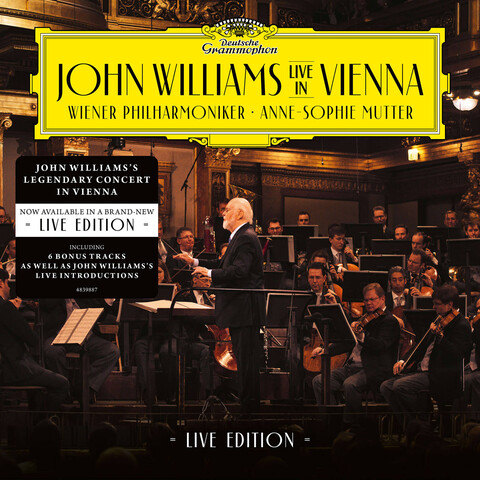 John Williams In Vienna - Live Edition (2CD) von John Williams/Wiener Philharmoniker/Anne-Sophie Mutter - 2CD jetzt im Deutsche Grammophon Store