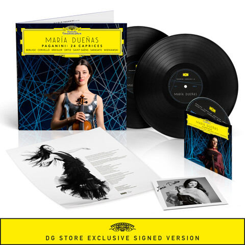 Paganini: 24 Caprices von María Dueñas - Limitierte 2LP + 1CD + Signierte Art Card jetzt im Deutsche Grammophon Store