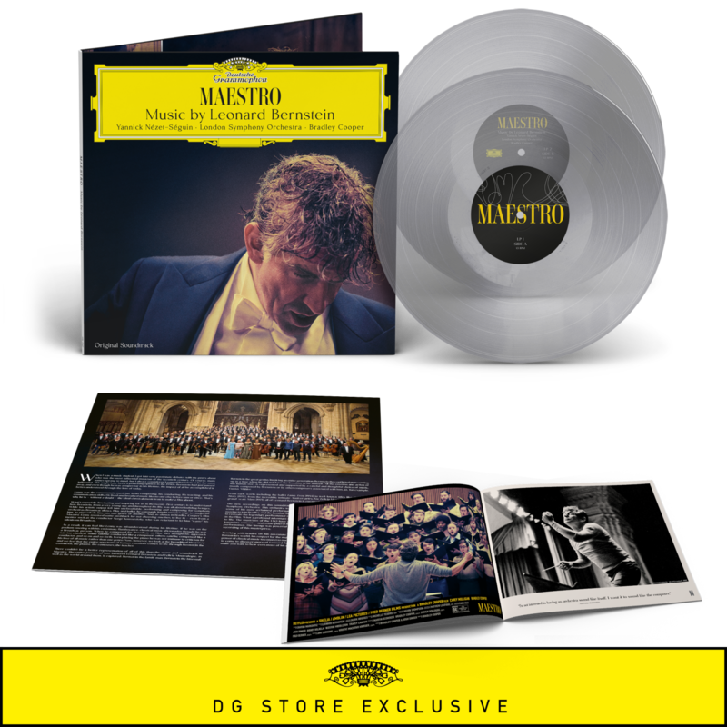 Maestro: Music by Leonard Bernstein (OST) by Yannick-Nézet-Séguin, Bradley Cooper, London Symphony Orchestra - Exclusive Limited Crystal Clear 2 Vinyl + limited photobook - shop now at Deutsche Grammophon store