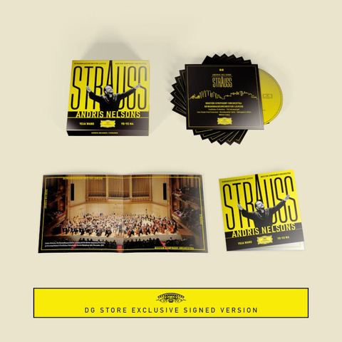 Strauss Orchestral Works by Andris Nelsons - 7CD Box + Signed Art Card - shop now at Deutsche Grammophon store