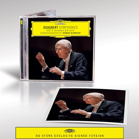 Symphonies Nos. 8 & 9 by Herbert Blomstedt & Gewandhausorchester - 2CD + Signed Art Card - shop now at Deutsche Grammophon store
