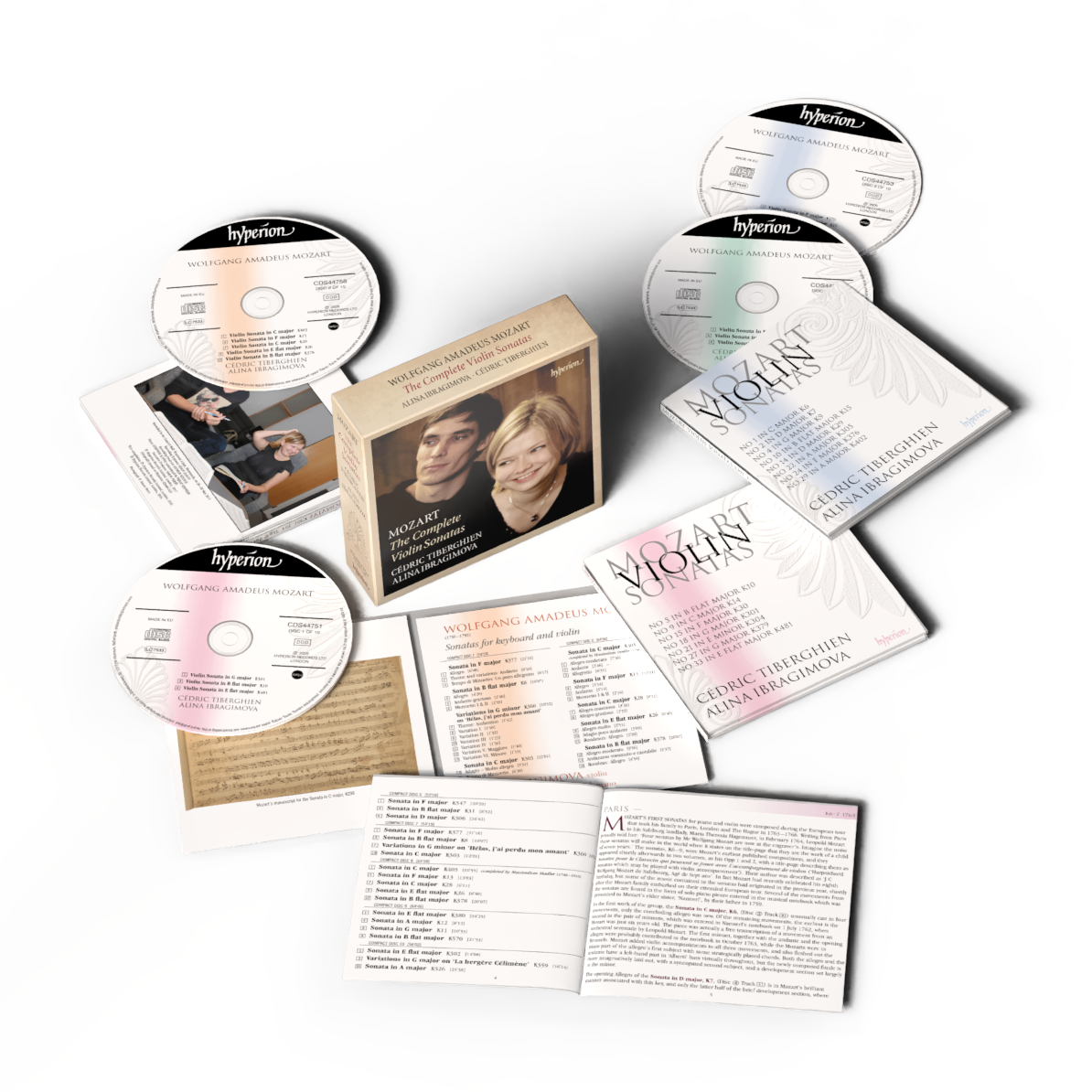 Alina Ibragimova & Cédric Tiberghien Mozart: The Complete Violin Sonatas — Alina Ibragimova & Cédric Tiberghien 10CD 452377
