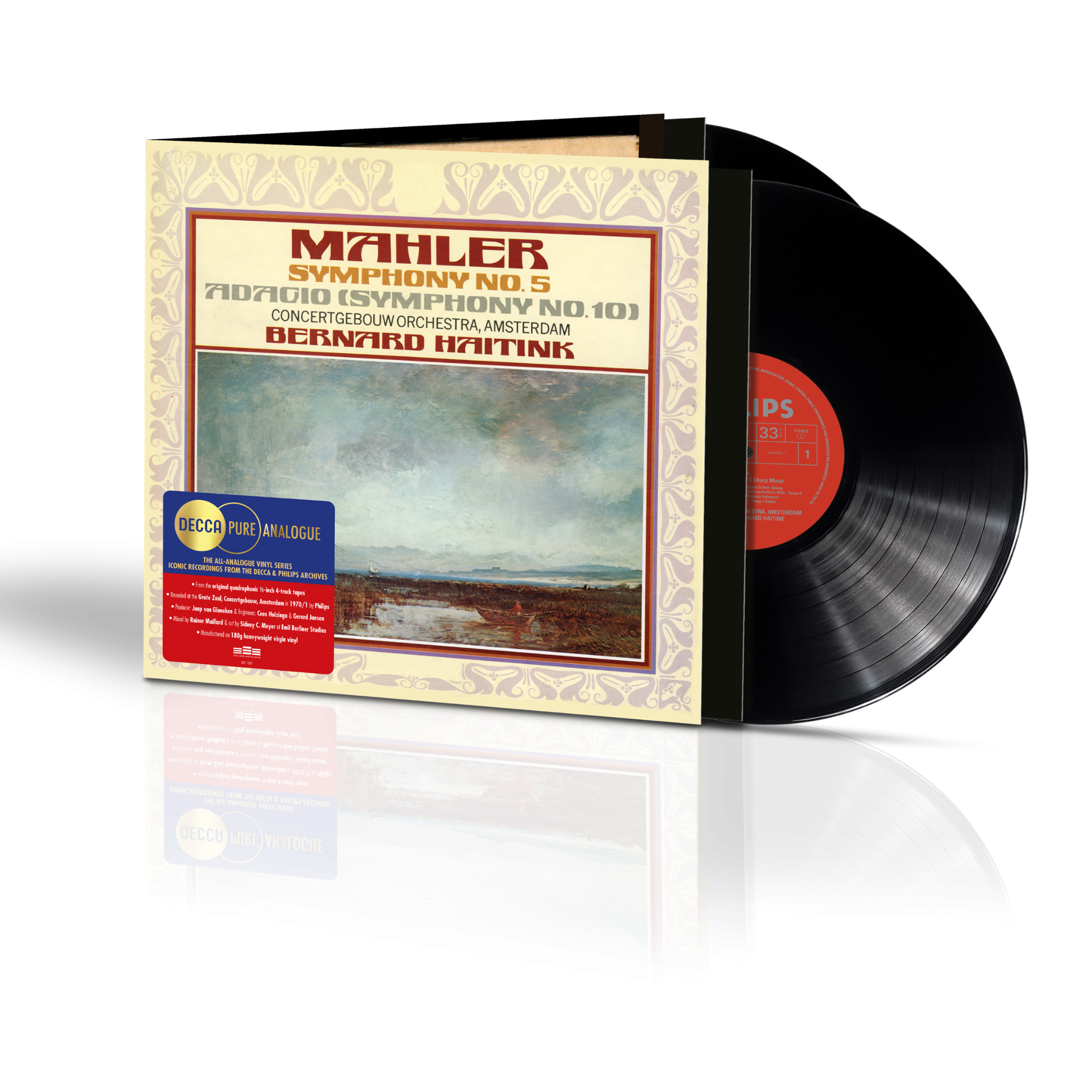 Bernard Haitink & Royal Concertgebouw Orchestra Mahler: Sinfonie Nr. 5 / Adagio (Sinfonie Nr. 10) 2 LP 437181