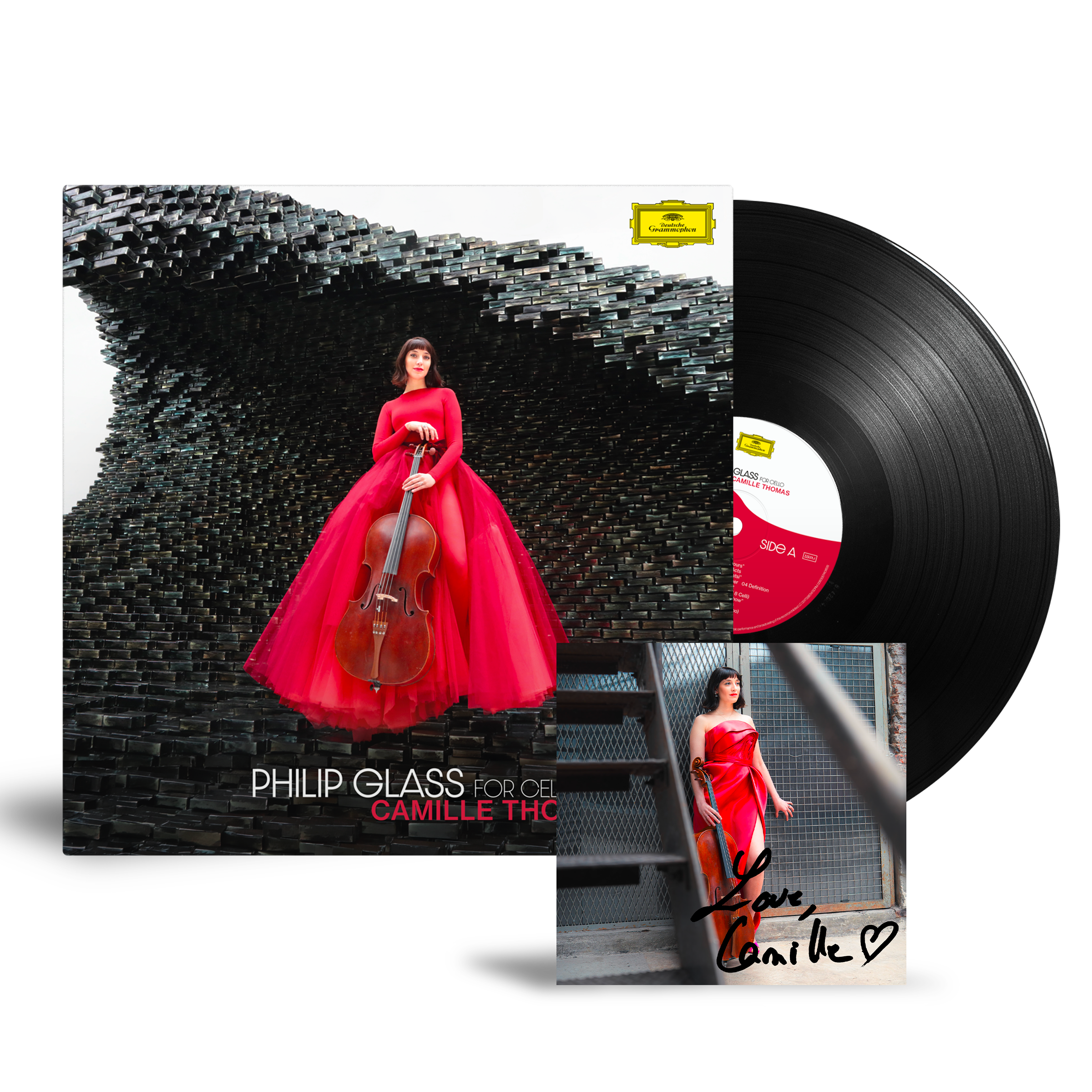 Camille Thomas Philip Glass: For Cello 1LP + signierte Artcard 451922