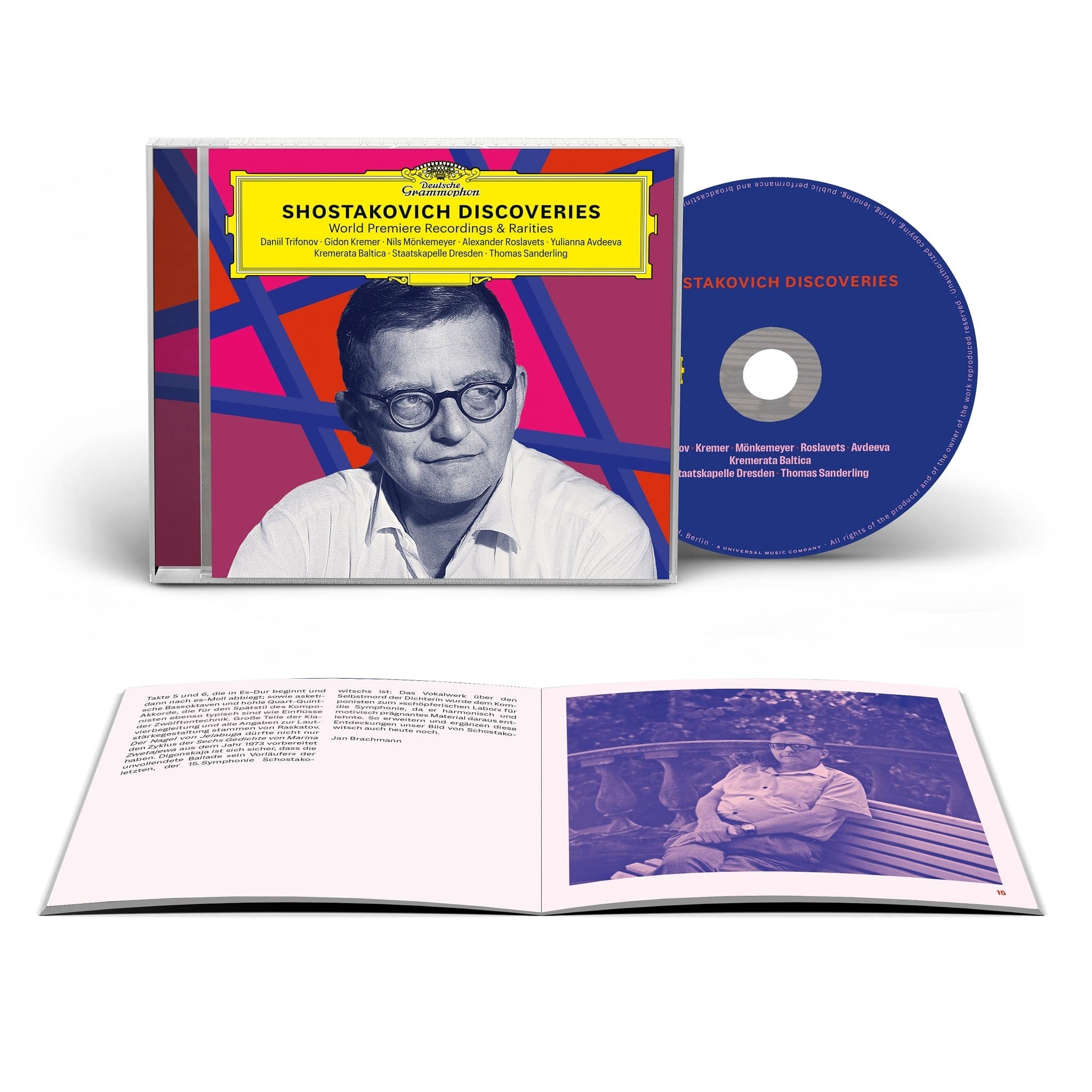 Daniil Trifonov, Gidon Kremer & Nils Mönkemeyer Shostakovich Discoveries: World Premiere Recordings & Rarities 1CD 407359