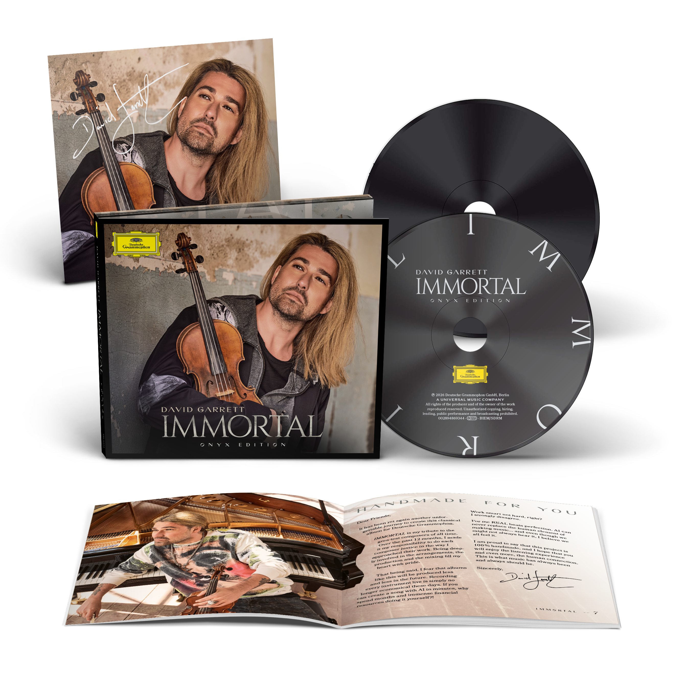 David Garrett Immortal Onyx CD + Signierte Artcard 453897