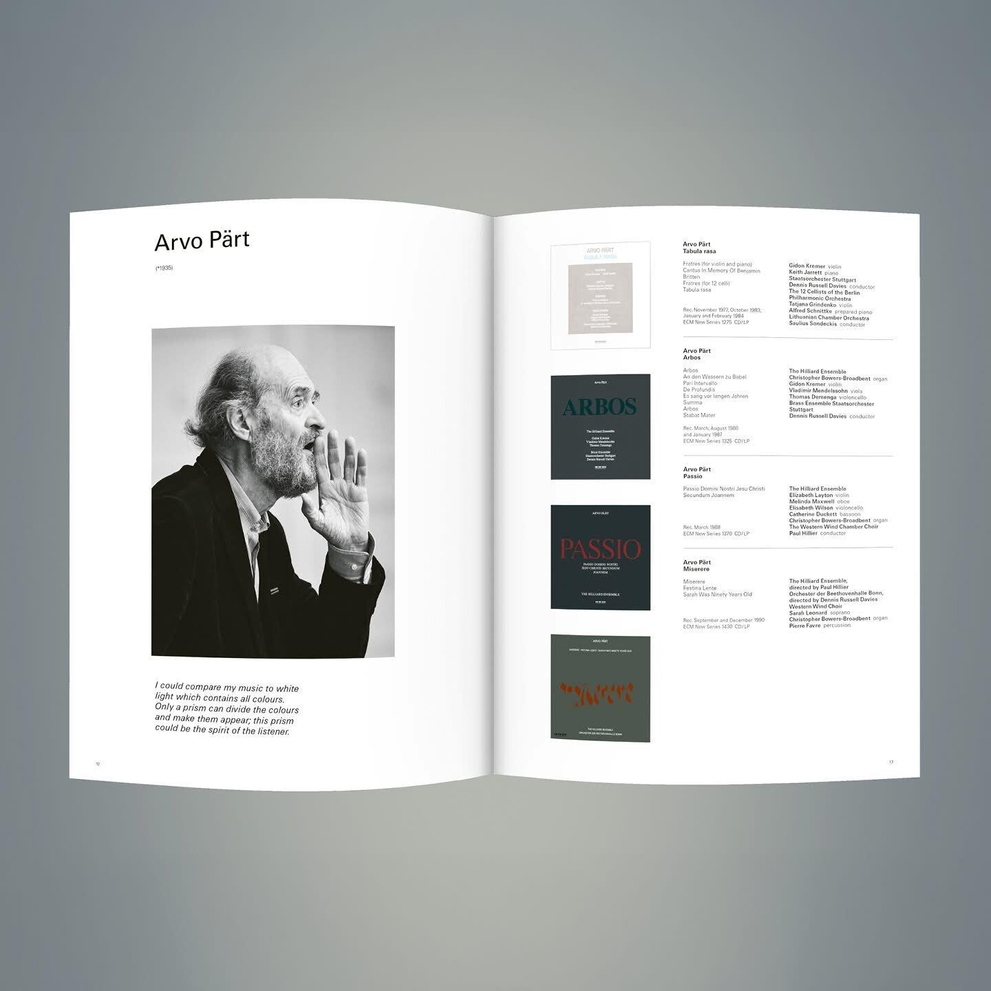 ECM New Series A Compendium (Katalog) Deutsche Grammophon