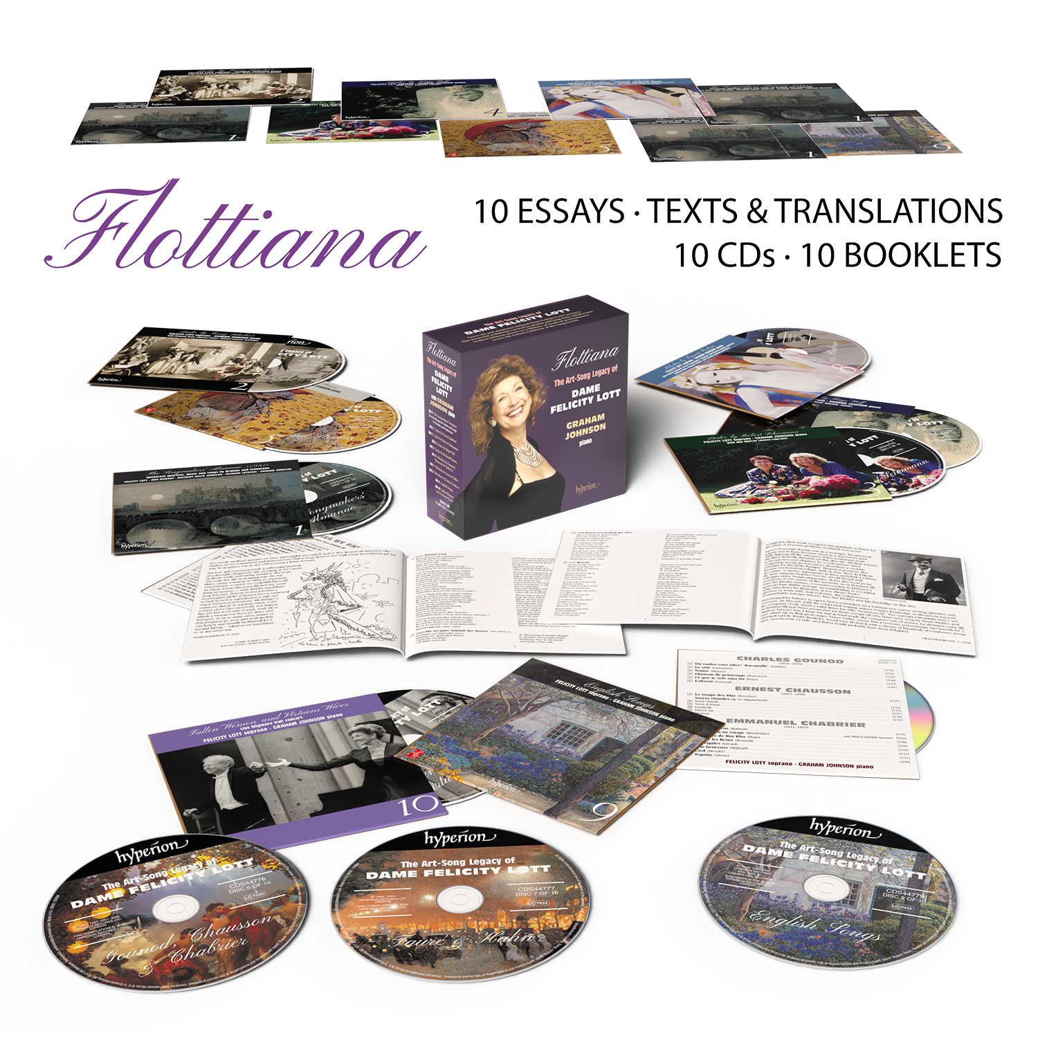 Felicity Lott & Graham Johnson Flottiana: The Art-Song Legacy of Dame Felicity Lott 10CD 457891
