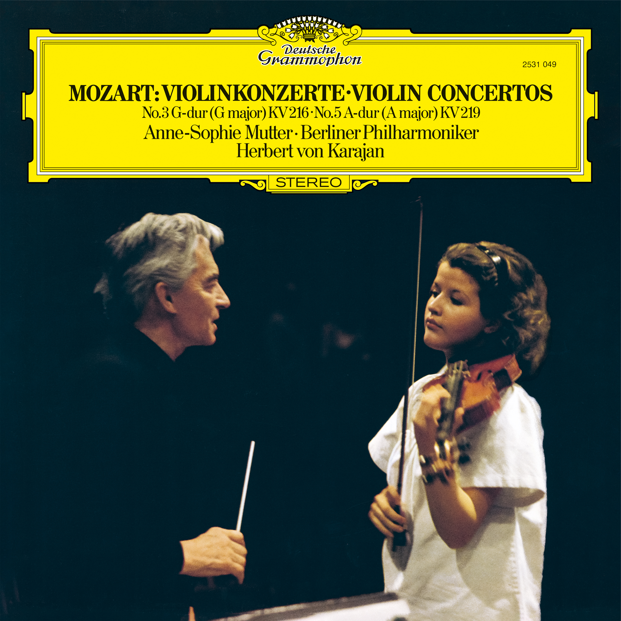 Herbert von Karajan & Die Berliner Philharmoniker & Anne-Sophie Mutter Mozart: Violinkonzerte Nr. 3 & Nr. 5 Original Source Vinyl 428642