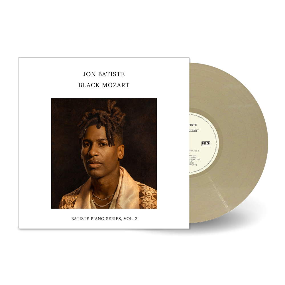 Jon Batiste Black Mozart (Batiste Piano Series, Vol. 2) Cream White Vinyl + signed art card 446618