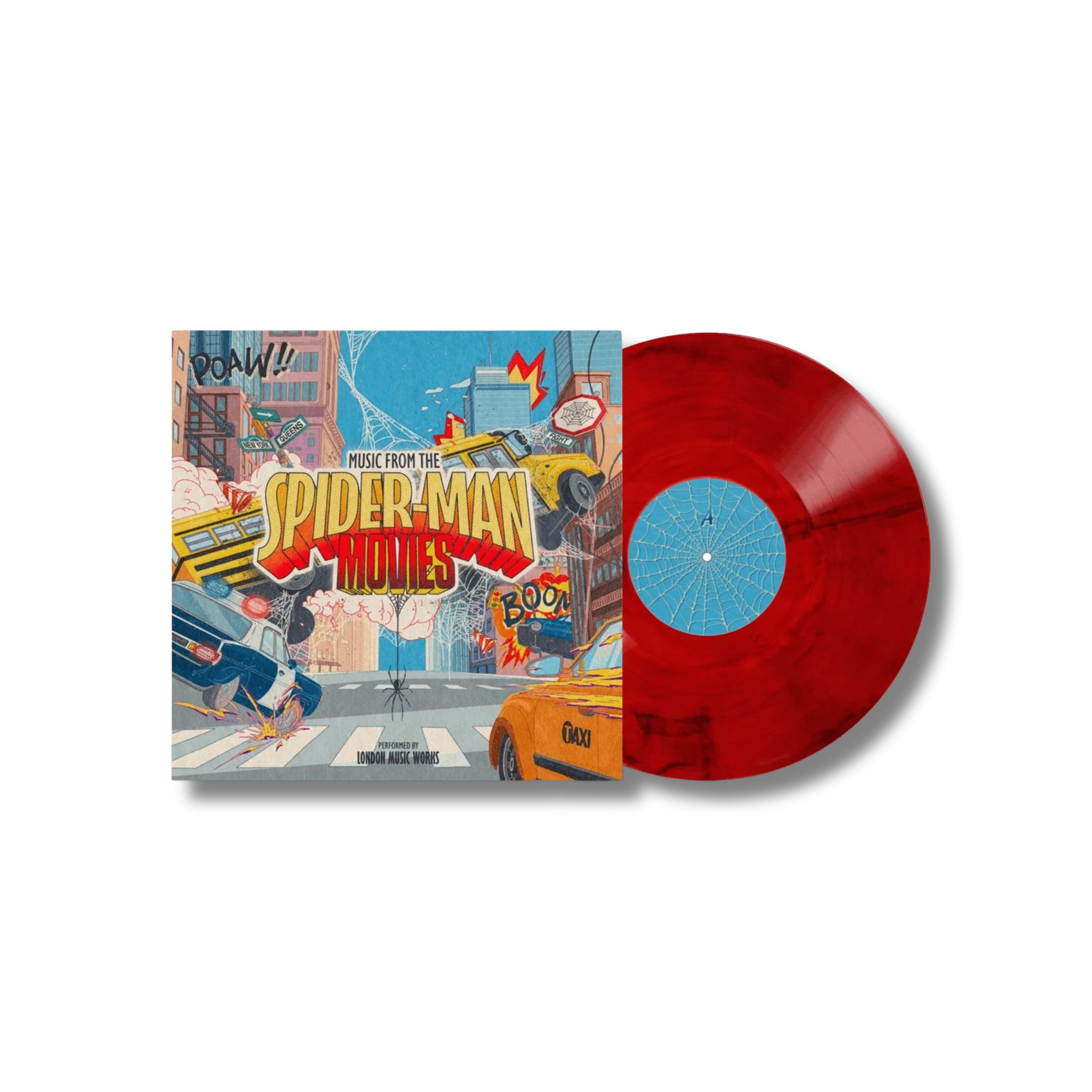 London Music Works Music From Spider-Man Transparent Red Marbled Vinyl LP 444303