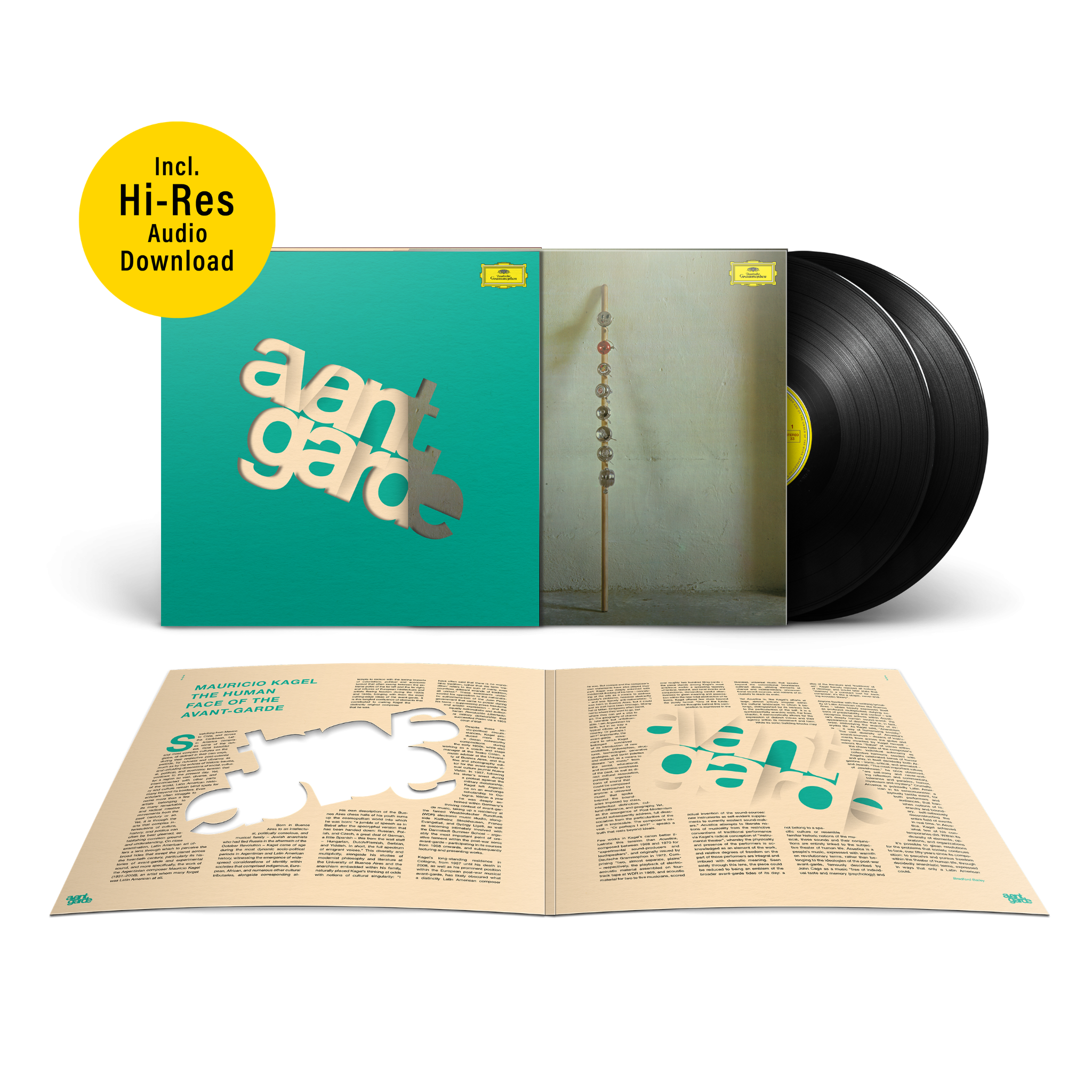 Luc Ferrari, Mauricio Kagel & Seiji Ozawa Avantgarde Series Premium Package 1LP + 1LP + 2LP + 3 Hi-Res DL + T-Shirt 436323