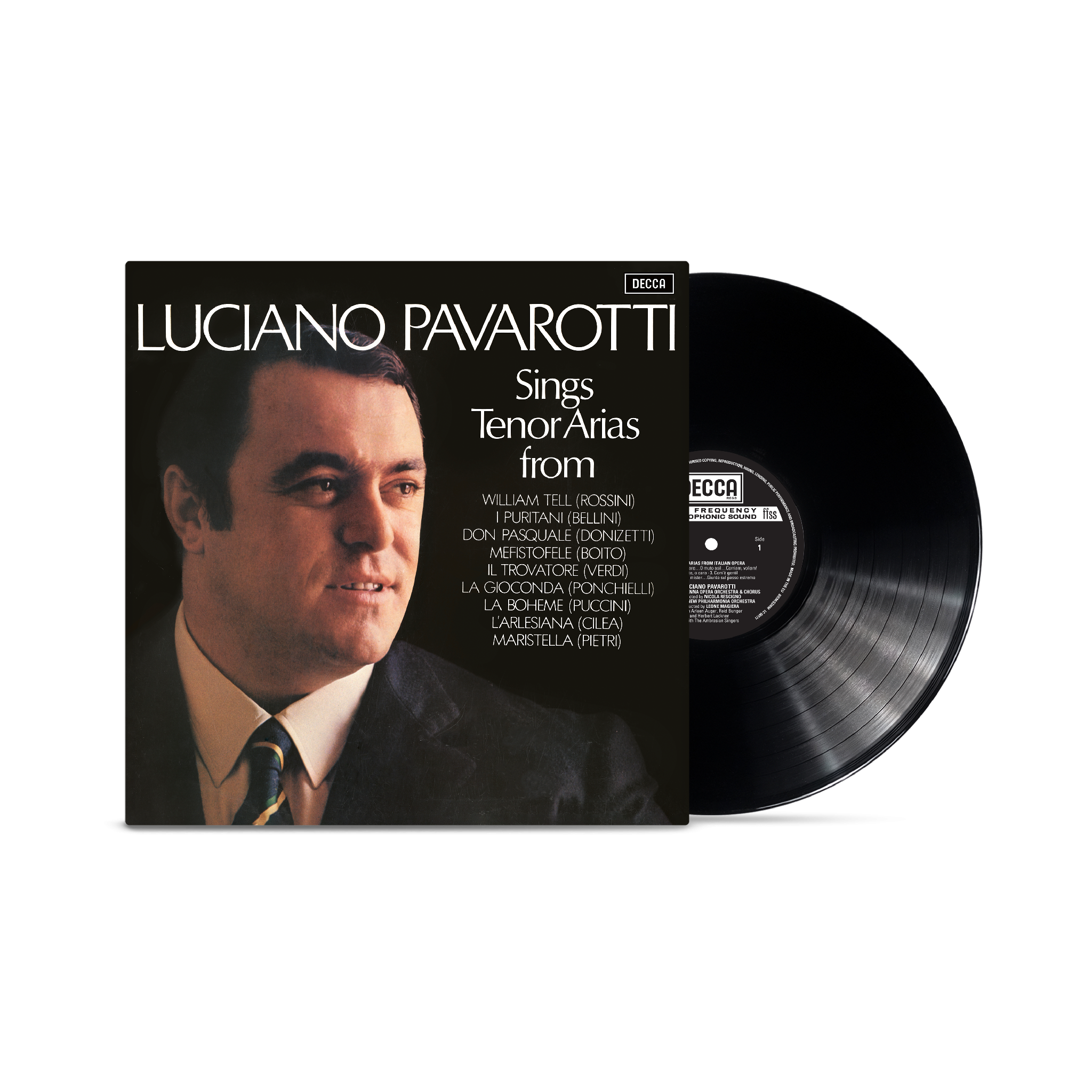 Luciano Pavarotti Tenor Arias from Italian Opera LP 434361