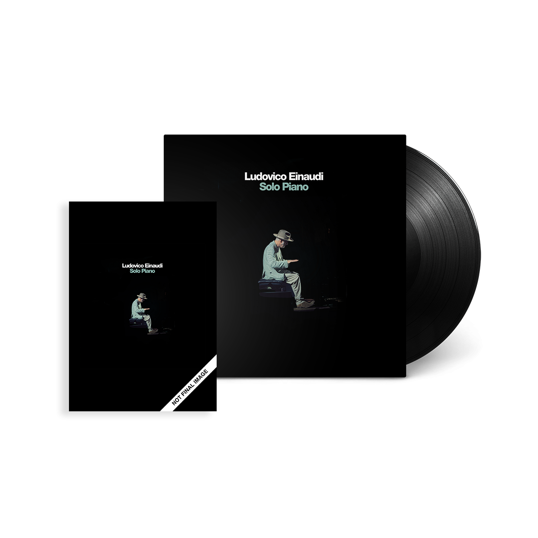 Ludovico Einaudi Solo Piano Standard Black Vinyl + Sheet Music Bundle 433073