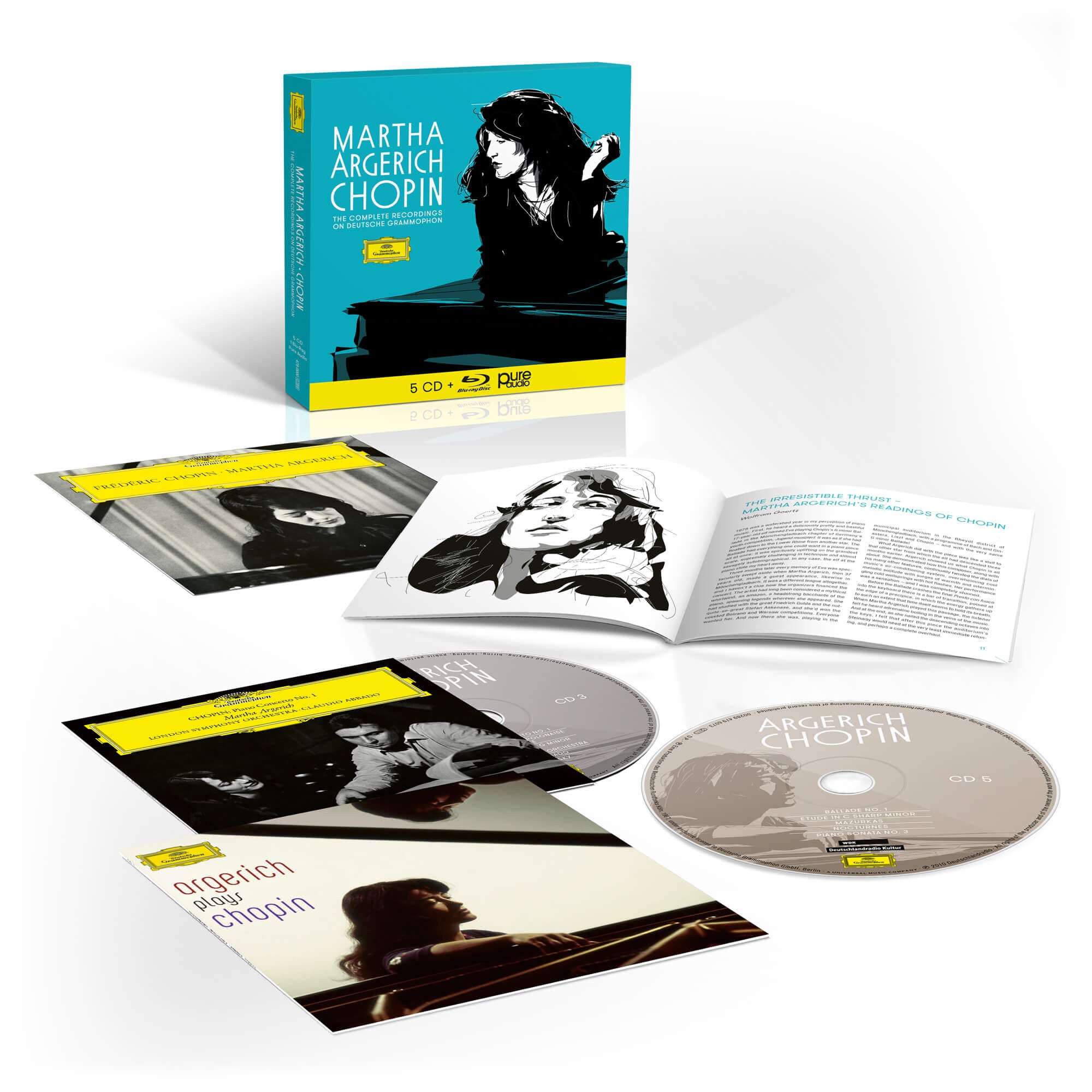 Sämtliche Chopin-Aufnahmen für die Deutsche Grammophon (5CD + Blu-Ray Audio)