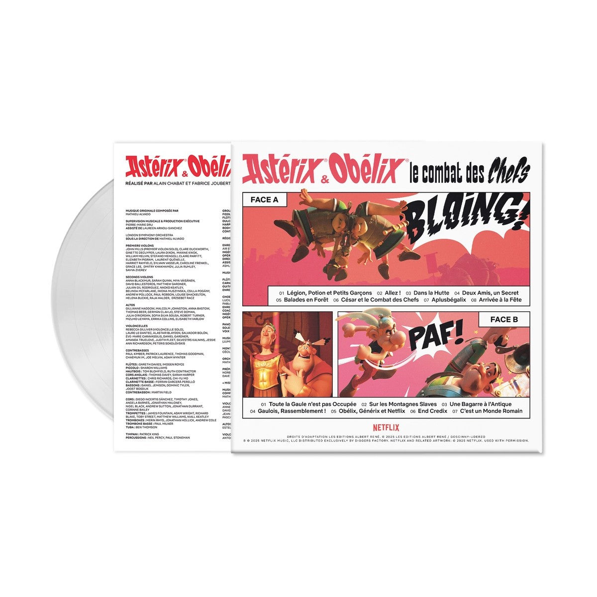 Mathieu Alvado Astérix & Obélix: Le Combat des Chefs (Bande originale de la série Netflix) White Vinyl LP - Gatefold 440399