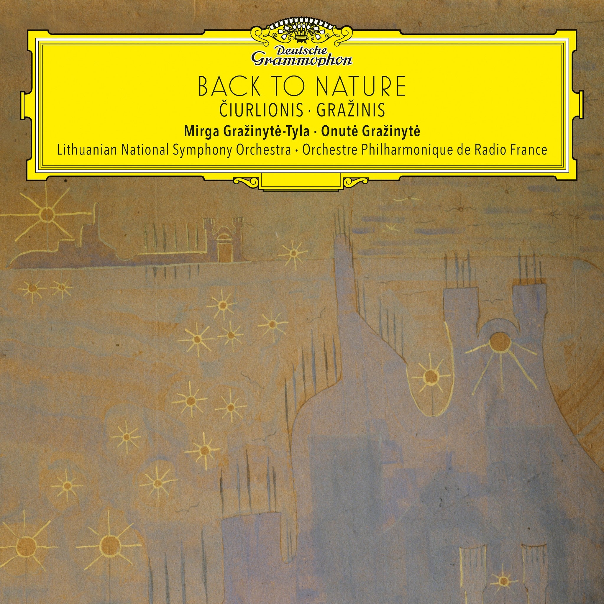 Mirga Gražinytė-Tyla, Onutė Gražinytė, Romualdas Gražinis, Lithuanian National Symphony Orchestra & Orchestre Philharmonique de Radio France Back to Nature: Čiurlionis - Gražinis 1LP 416080