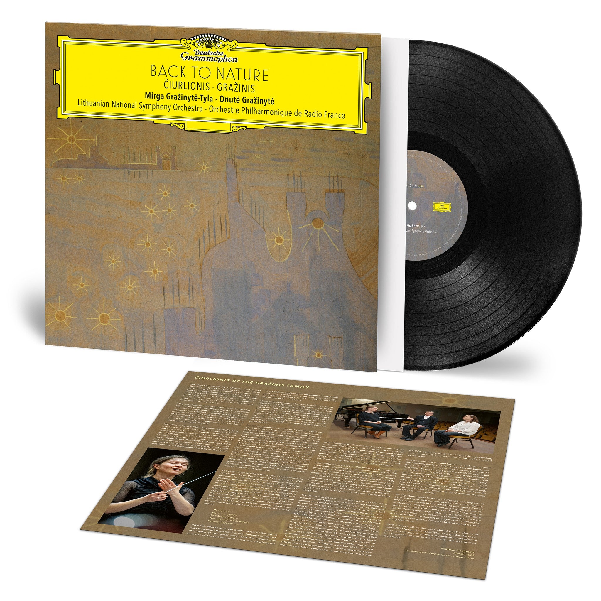 Mirga Gražinytė-Tyla, Onutė Gražinytė, Romualdas Gražinis, Lithuanian National Symphony Orchestra & Orchestre Philharmonique de Radio France Back to Nature: Čiurlionis - Gražinis 1LP 416182