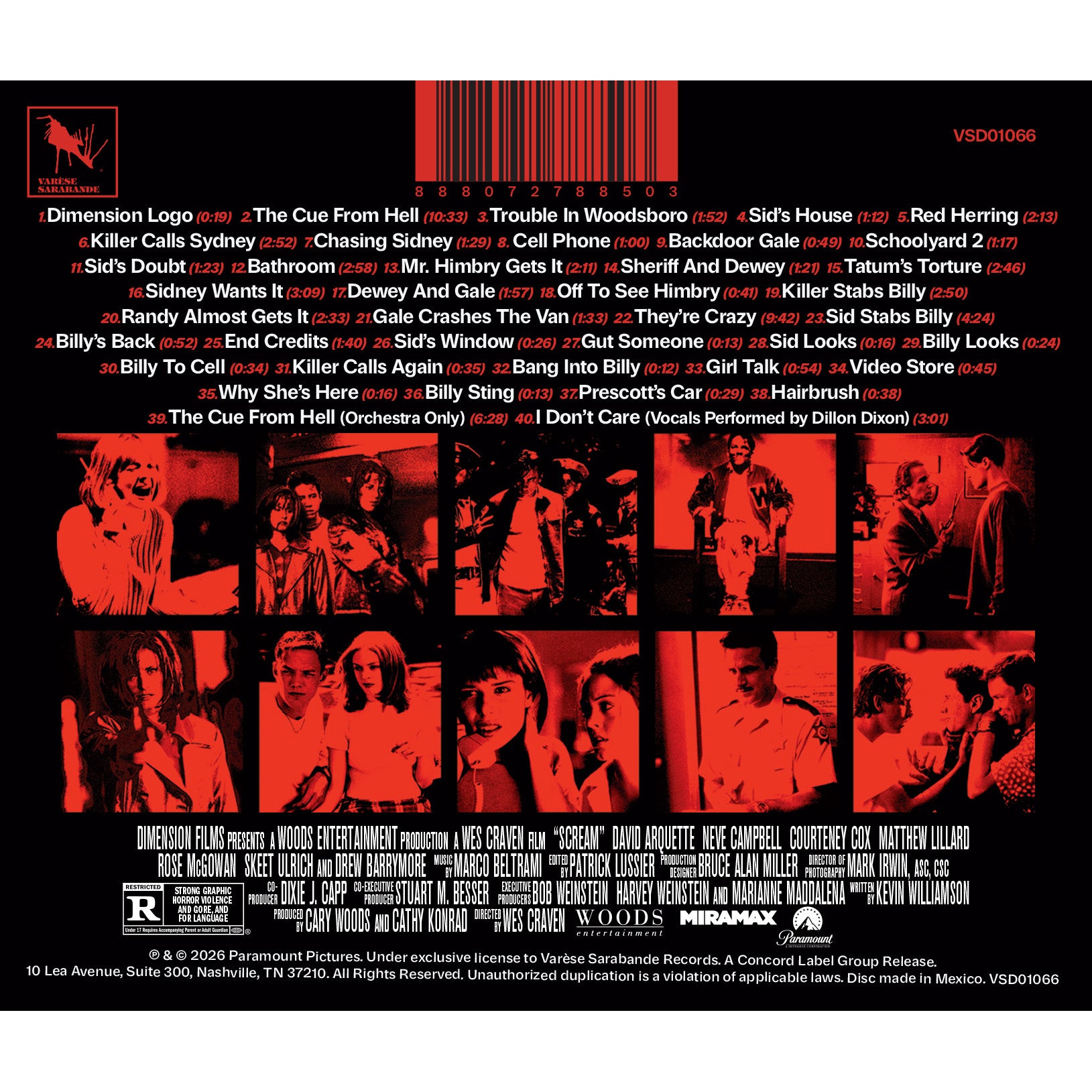 Original Soundtrack Scream (Original Motion Picture Score / 30th Anniversary Edition) CD 452805