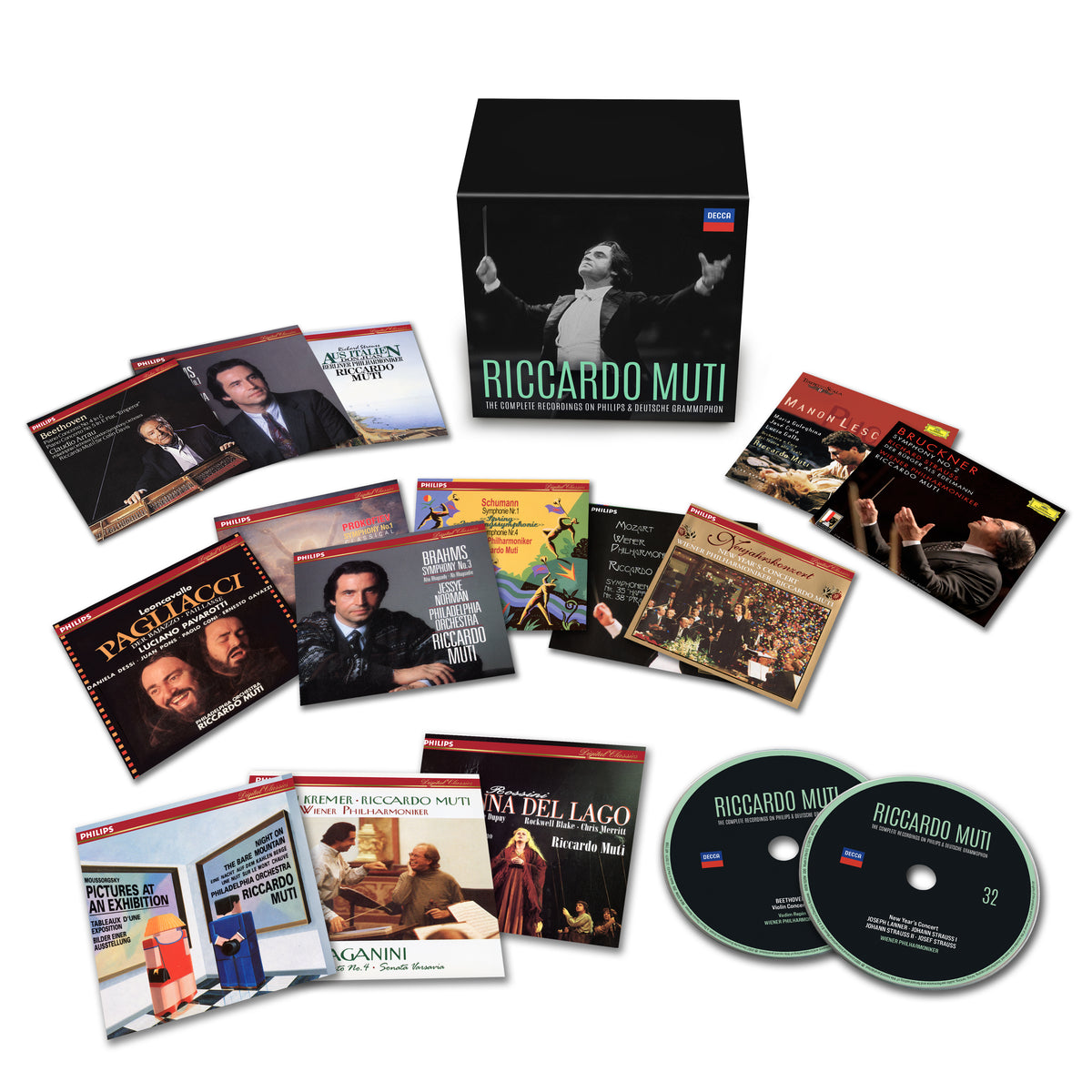 Riccardo Muti Riccardo Muti – Complete Recordings on Philips & Deutsche Grammophon 33 CDs + 4 DVDs 458539