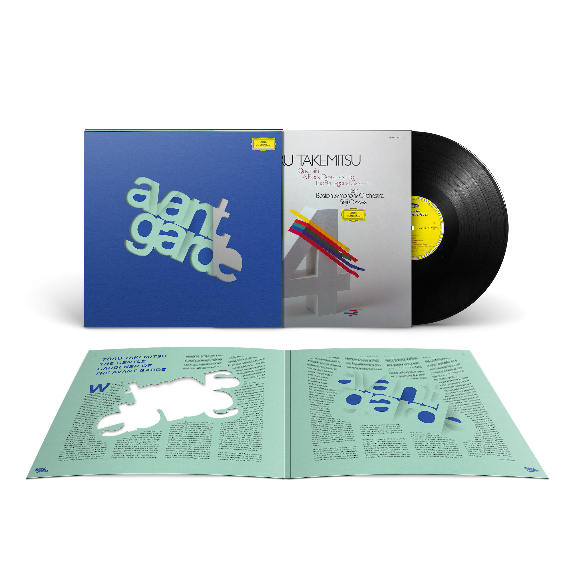 Seiji Ozawa, Boston Symphony Orchestra & Ensemble Tashi Takemitsu: Quatrain; A Flock Descends Into The Pentagonal Garden Avantgarde Vinyl Series #3 435200