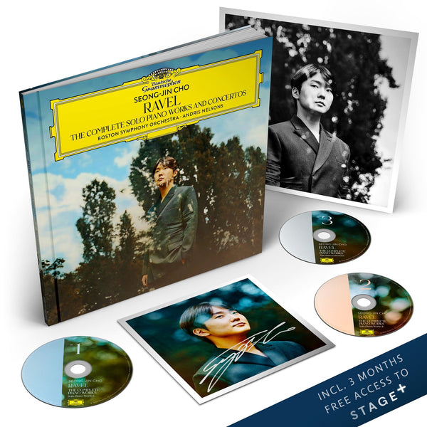 Seong-Jin Cho - Ravel: The Complete Solo Piano Works & Concertos (3CD Buch, Artprint, Stage+ Voucher + Signed Artcard)