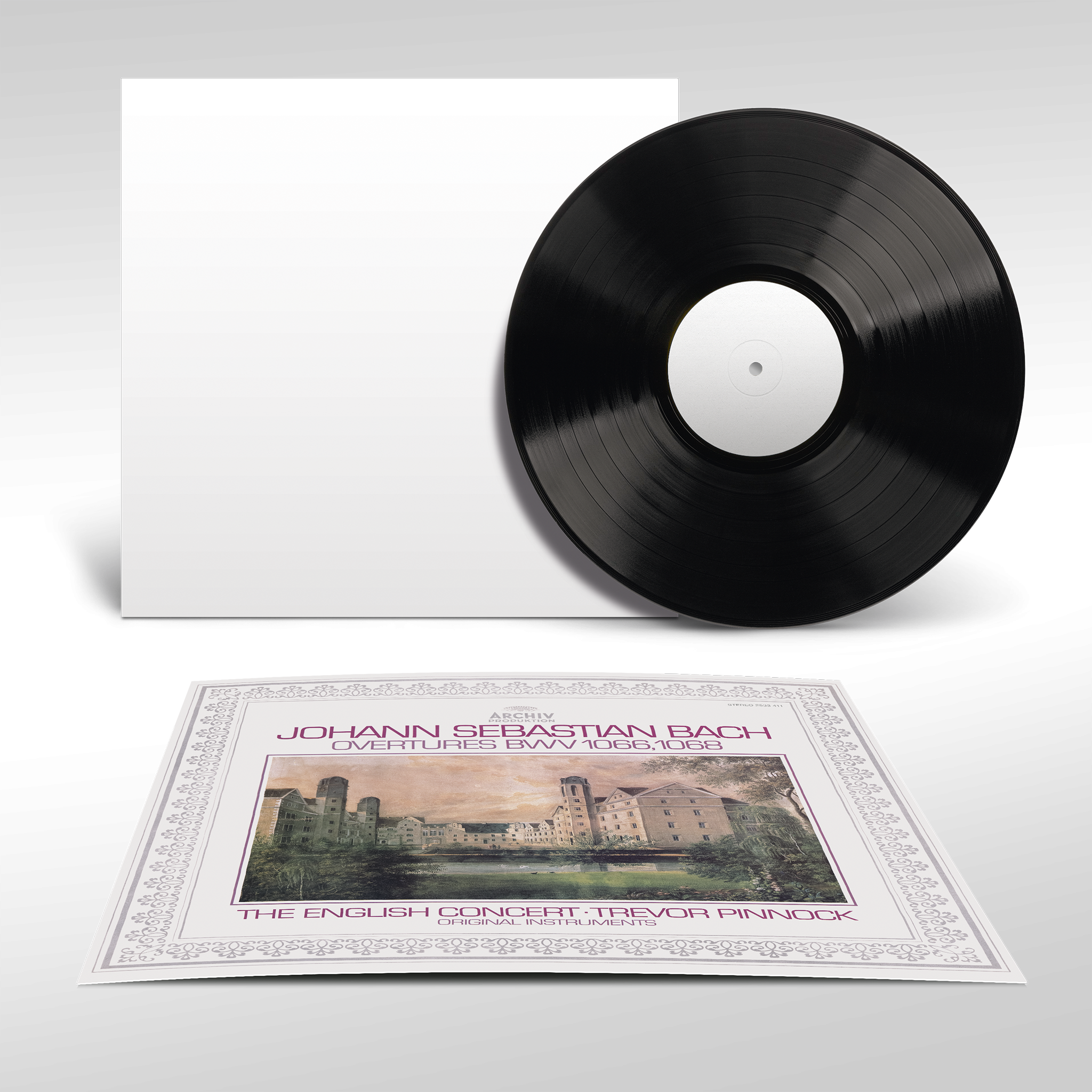 The English Concert Bach: Ouvertüren BWV 1066, 1068 Whitelabel Vinyl + Cover Card 417160