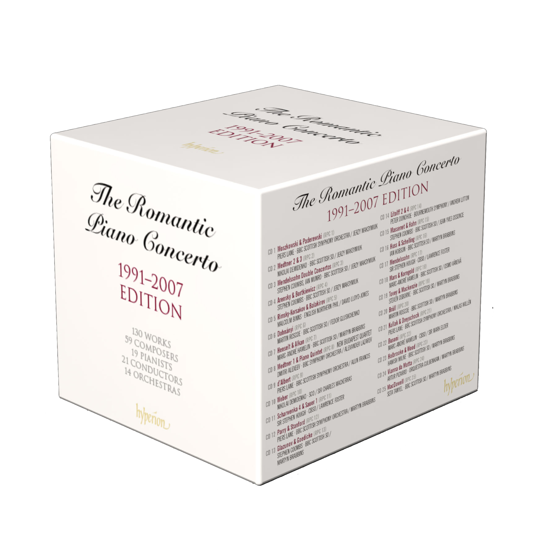Various Artists The Hyperion Romantic Piano Concerto (1991-2007) CD Box 434737