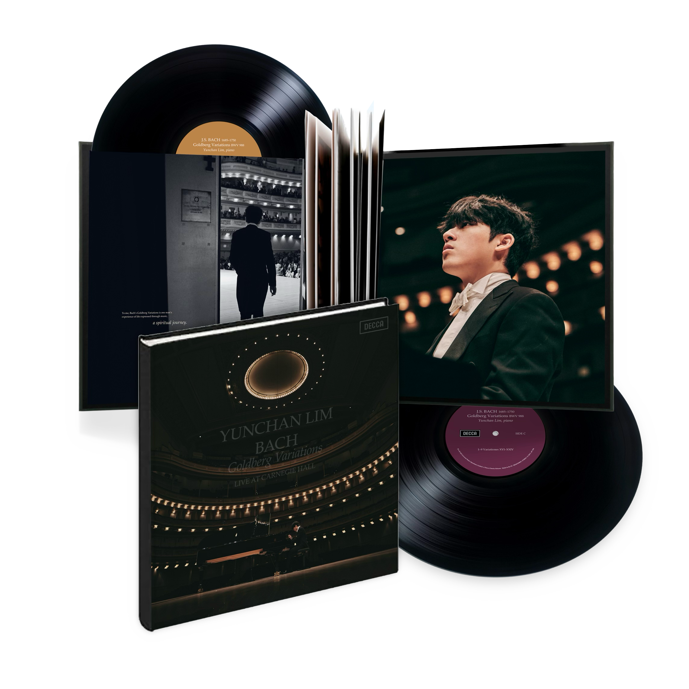 Yunchan Lim Bach: Goldberg Variations (Live at Carnegie Hall, New York, 2025) Deluxe 2LP with Alt Cover & Hardback Book 424684