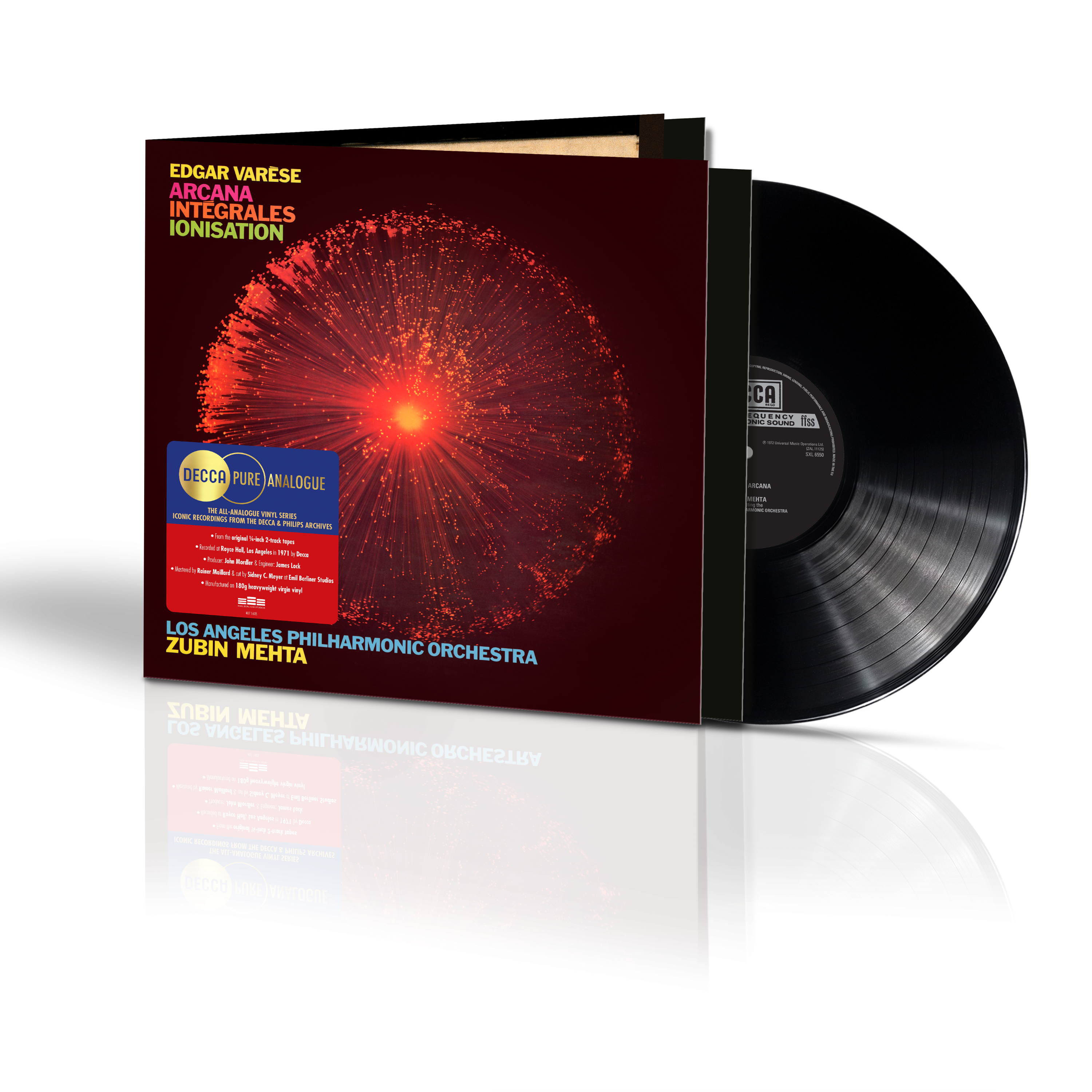 Zubin Mehta & Los Angeles Philharmonic Orchestra Varèse: Arcana; Intégrales; Ionisation Decca Pure Analogue 437131