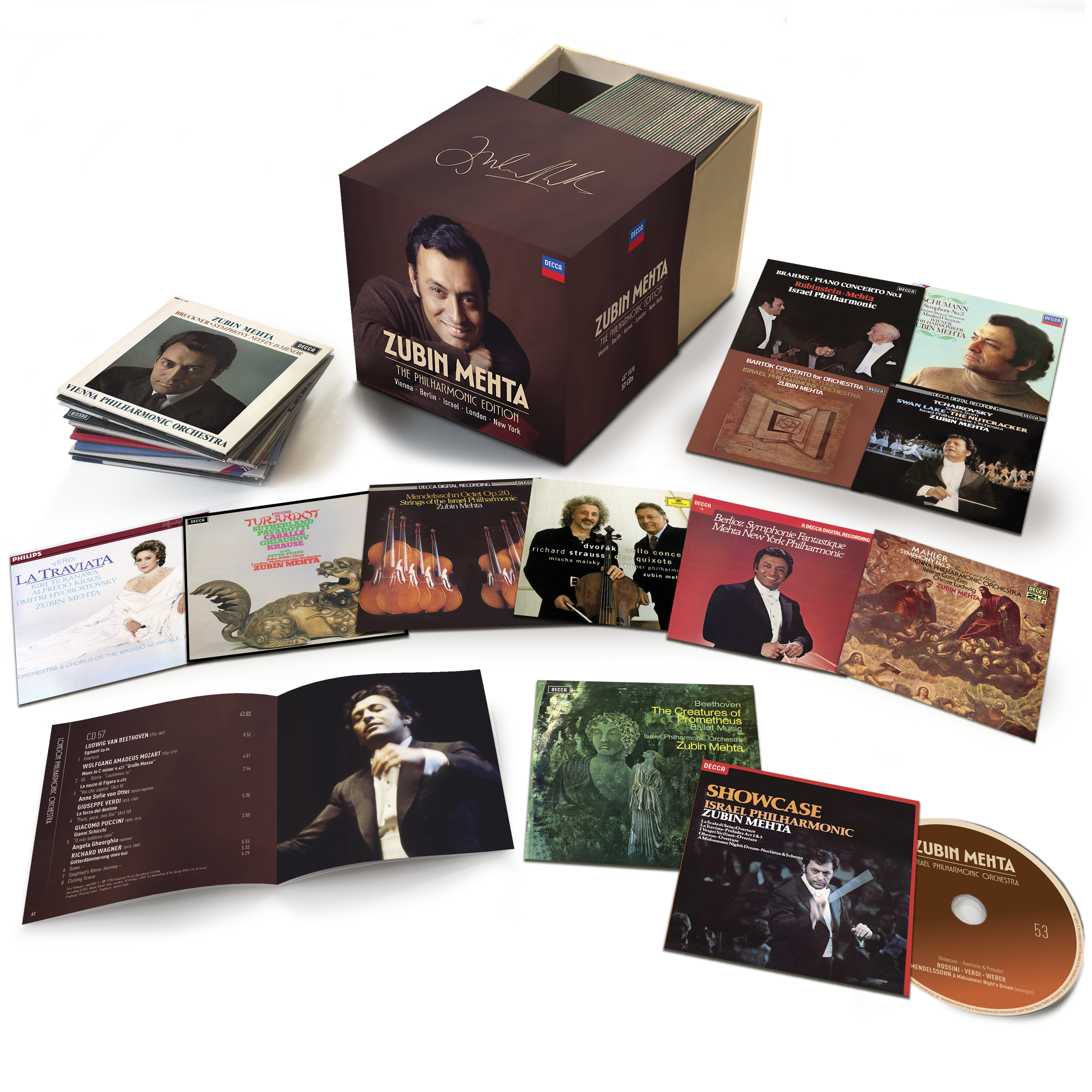 Zubin Mehta Zubin Mehta: The Philharmonic Edition - Vienna, Israel, London, New York 57CD 443905